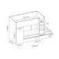 Cama tren modelo tom 3 camas varios colores Cama tren modelo tom 3 camas varios colores