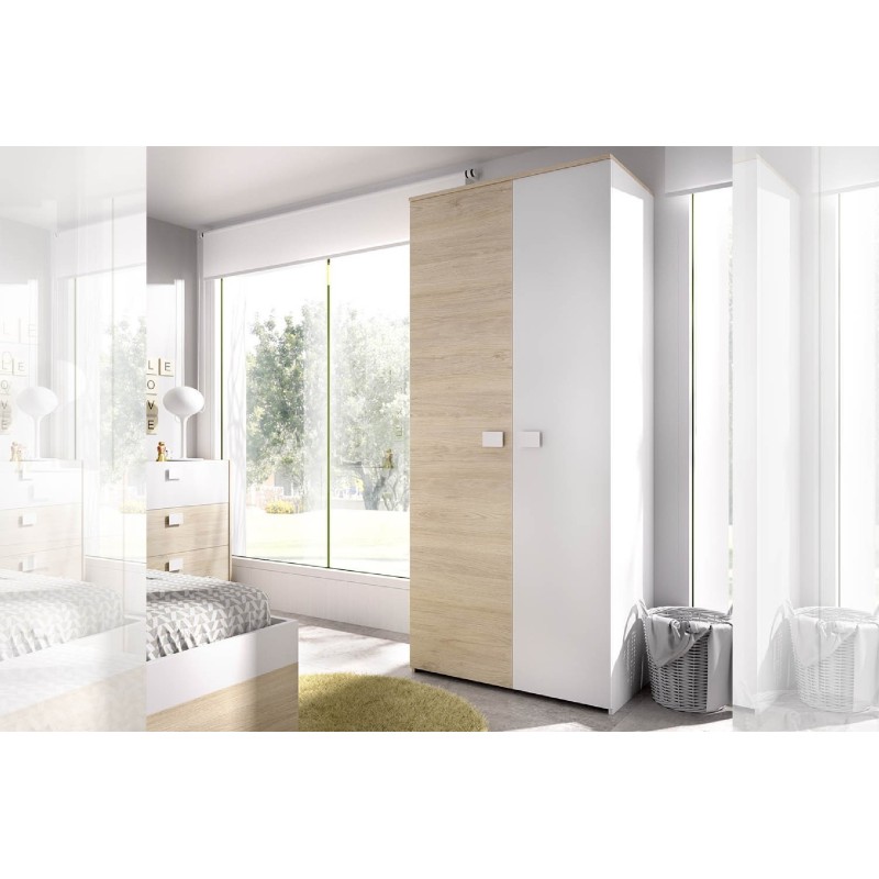 Armario 2 puertas dina, blanco natural Armario 2 puertas dina, blanco natural
