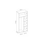 Armario 2 puertas dina, blanco natural Armario 2 puertas dina, blanco natural