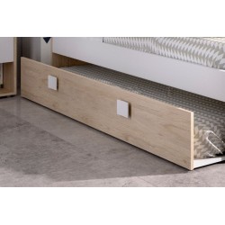 CAMA ARRASTRE DINA 90X190 NATURAL BLANCO dormitorios juveniles 78,00 € 64,46 €