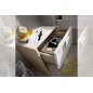 Mesita de 1 cajon modelo dina en natural blanco Mesita de 1 cajon modelo dina en natural blanco