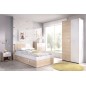 Dormitorio juvenil modelo dina completo natural blanco Dormitorio juvenil modelo dina completo natural blanco