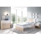Dormitorio juvenil modelo dina completo natural blanco Dormitorio juvenil modelo dina completo natural blanco