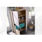 Vitrina modelo nova 2 puertas y cajon en natural gris esmeralda y blanco Vitrina modelo nova 2 puertas y cajon en natural gris esmeralda y blanco