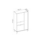 Vitrina modelo nova 2 puertas y cajon en natural gris esmeralda y blanco Vitrina modelo nova 2 puertas y cajon en natural gris esmeralda y blanco