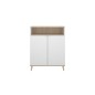Modulo auxiliar wok 2 puertas y hueco, blanco natural Modulo auxiliar wok 2 puertas y hueco, blanco natural