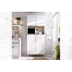 MODULO AUXILIAR WOK CUATRO PUERTAS Y HUECO EN BLANCO NATURAL