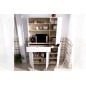 Modulo auxiliar wok 4 puertas y estantes, blanco natural Modulo auxiliar wok 4 puertas y estantes, blanco natural