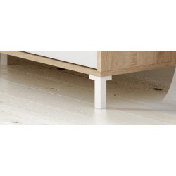 Modulo tv modelo urban plus-brooklyn, roble canadian/blanco