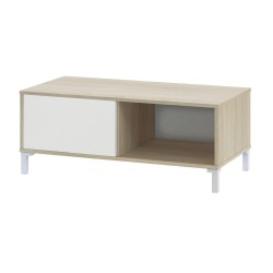 Mesa de centro modelo urban plus-brooklyn, roble canadian/blanco