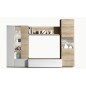 Composicion salon disegno roble canadian blanco brillo Composicion salon disegno roble canadian blanco brillo