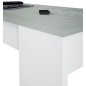 Mesa de centro modelo lia-flow, cemento/blanco artik Mesa de centro modelo lia-flow, cemento/blanco artik