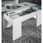 Mesa de centro modelo lia-flow, cemento/blanco artik Mesa de centro modelo lia-flow, cemento/blanco artik