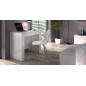 Mesa comedor-consola multifuncion Allongo-Kendra extensible en blanco brillo Mesa comedor-consola multifuncion Allongo-Kendra extensible en blanco brillo