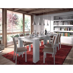 MESA CONSOLA MODELO FUNZIONALE BLANCO BRILLO