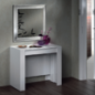 Mesa comedor-consola multifuncion Allongo-Kendra extensible en blanco brillo Mesa comedor-consola multifuncion Allongo-Kendra extensible en blanco brillo
