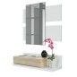 Recibidor modelo modern en roble canadian/blanco artik Recibidor modelo modern en roble canadian/blanco artik