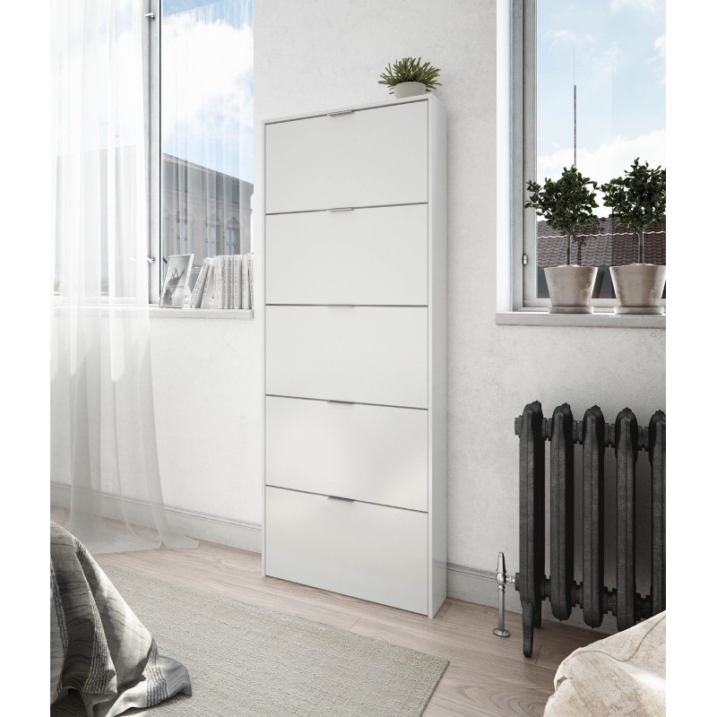 Zapatero maelys 5puertas blanco brillo Zapatero maelys 5puertas blanco brillo