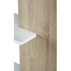 ESTANTERIA MODELO LORAS, BLANCO ARTIK/ROBLE CANADIAN