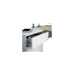 MESA DESPACHO CON BUC REVERSIBLE STYLE, ROBLE/BLANCO