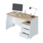Mesa despacho con buc argon, roble/blanco Mesa despacho con buc argon, roble/blanco