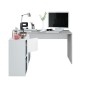 Mesa despacho con buc reversible modelo office en cemento/blanco Mesa despacho con buc reversible modelo office en cemento/blanco