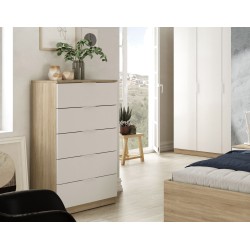 COMODA  MODELO (HAYA) NOON PLUS EN ROBLE CANADIAN/BLANCO