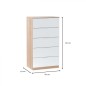 Comoda modelo (haya) noon plus en roble canadian/blanco Comoda modelo (haya) noon plus en roble canadian/blanco