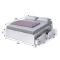 Cama 4 cajones modelo bed, en color blanco Cama 4 cajones modelo bed, en color blanco