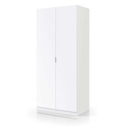 Armario 2 puertas Low Cost en  blanco
