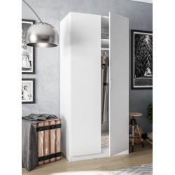 Armario 2 puertas Low Cost en  blanco