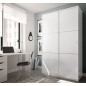 Armario 2 puertas correderas max, en blanco brillo Armario 2 puertas correderas max, en blanco brillo
