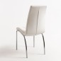 Silla modelo lidi-a en simil piel blanco Silla modelo lidi-a en simil piel blanco