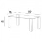 Copy of mesa de comedor de cristal modelo corina