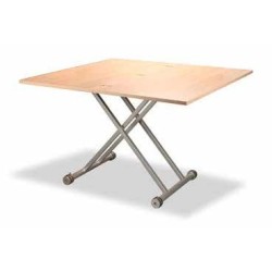 MESA DE CENTRO MODELO CORTE EXTENSIBLE Y ELEVABLE EN ROBLE