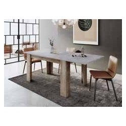 MESA COMEDOR MODELO LONDINES EN ROBLE LAMINADO Y GRIS MUEBLE CON ENVÍO EN 72 HORAS 144,00 € 119,01 €