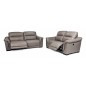 Conjunto sofas 3+2 plazas modelo marcus electrico en piel color piedra Conjunto sofas 3+2 plazas modelo marcus electrico en piel color piedra