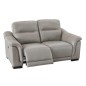 Conjunto sofas 3+2 plazas modelo marcus electrico en piel color piedra Conjunto sofas 3+2 plazas modelo marcus electrico en piel color piedra
