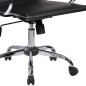 Silla oficina mason en blanco y negro patas cromo Silla oficina mason en blanco y negro patas cromo