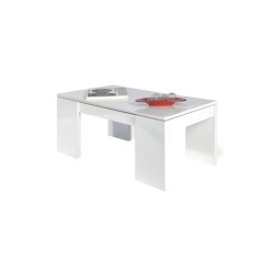 Mesa de centro Elevable KENDRA blanco