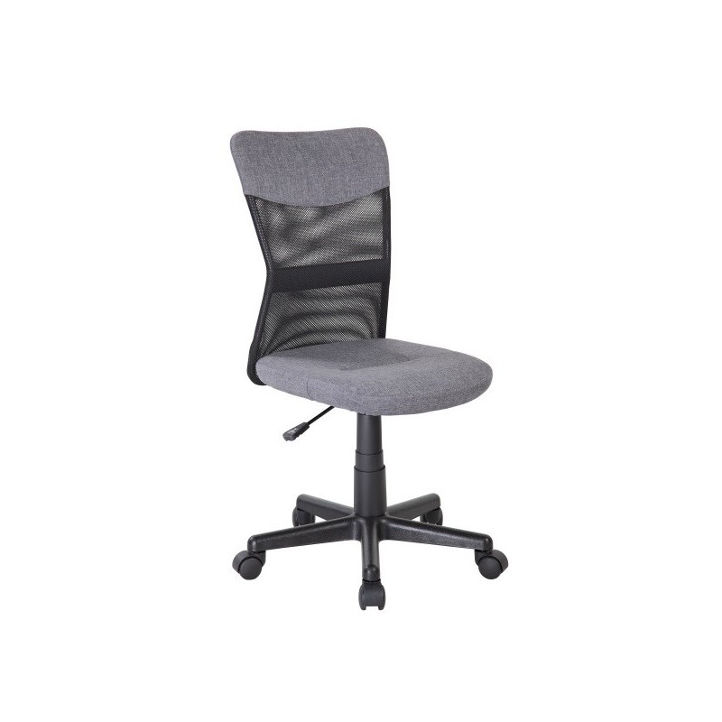 Silla oficina doraimon en gris patas negras ergonomica Silla oficina doraimon en gris patas negras ergonomica