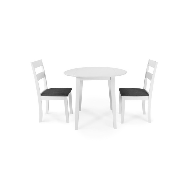 Set de mesa +2 sillas modelo pia en madera lacada Set de mesa +2 sillas modelo pia en madera lacada