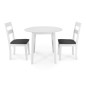 Set de mesa +2 sillas modelo pia en madera lacada Set de mesa +2 sillas modelo pia en madera lacada