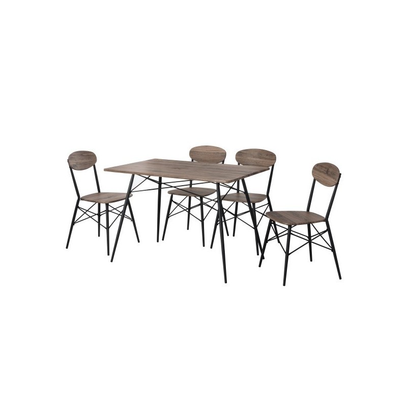 Set de mesa comedor+4 sillasmodelo alex Set de mesa comedor+4 sillasmodelo alex