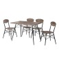 Set de mesa comedor+4 sillasmodelo alex Set de mesa comedor+4 sillasmodelo alex