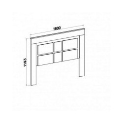 Dormitorio oferta lafne cabecero y dos mesitas cambria blanco