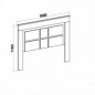 Dormitorio oferta lafne cabecero y dos mesitas cambria blanco Dormitorio oferta lafne cabecero y dos mesitas cambria blanco