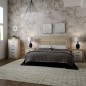 Dormitorio lafne cabecero, dos mesitas y xinfonier cambria blanco Dormitorio lafne cabecero, dos mesitas y xinfonier cambria blanco