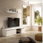 Mueble de t.v. modelo elis+estante en blanco natura Mueble de t.v. modelo elis+estante en blanco natura