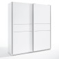 Armario  siena puertas correderas 182x200 blanco mate (Liquidacion)